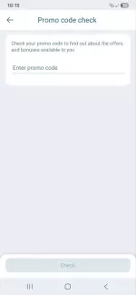 Screenshot 1xBet - promo code check