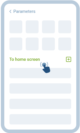 Select Add to Home Screen from the menu